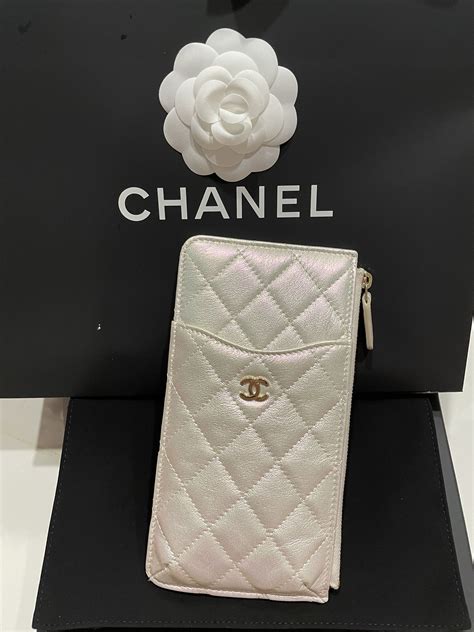 chanel wallet card case|Chanel phone case folio.